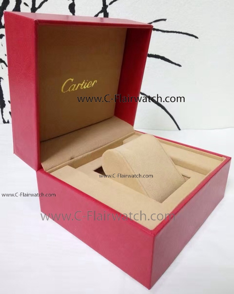 Copy Cartier Red Leather Watch Box - Big Watch Box